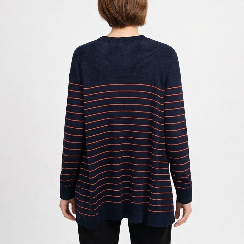Talbots Cardigan Medium Longline Open Front Like New - Picture 2 of 14